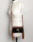 American Darling Small Crossbody Hair On Genuine Leather Women Bag Western Handbag Purse