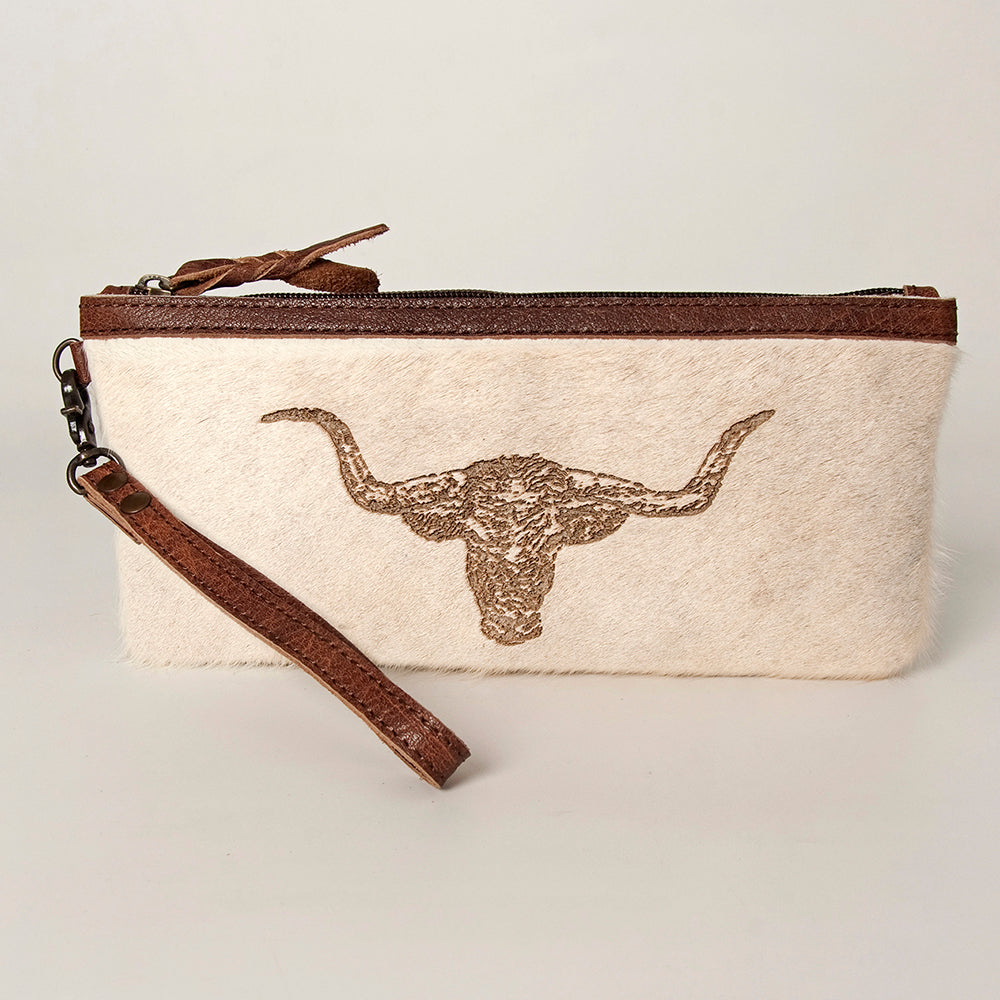 American Darling Wristlet Genuine Leather Women Bag W. Handbag Purse –