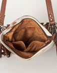 American Darling ADBGS192AI Messenger Hair-On Genuine Leather Women Bag Western Handbag Purse