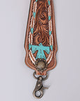 American Darling ADSTF166 Hand Tooled Genuine Leather Crossbody Handle Strap For Bags