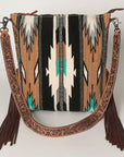 American Darling Saddle Blanket Genuine Leather Women Bag Western Handbag Purse
