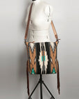 American Darling Saddle Blanket Genuine Leather Women Bag Western Handbag Purse