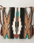 American Darling Saddle Blanket Genuine Leather Women Bag Western Handbag Purse
