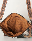 American Darling Saddle Blanket Genuine Leather Women Bag Western Handbag Purse