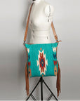 American Darling Saddle Blanket Genuine Leather Women Bag Western Handbag Purse