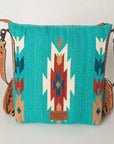 American Darling Saddle Blanket Genuine Leather Women Bag Western Handbag Purse