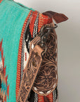 American Darling Saddle Blanket Genuine Leather Women Bag Western Handbag Purse
