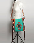 American Darling Saddle Blanket Genuine Leather Women Bag Western Handbag Purse