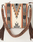 American Darling Saddle Blanket Genuine Leather Women Bag Western Handbag Purse