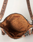 American Darling Saddle Blanket Genuine Leather Women Bag Western Handbag Purse