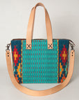 American Darling Tote Saddle Blanket Genuine Leather Women Bag Western Handbag Purse