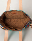 American Darling Tote Saddle Blanket Genuine Leather Women Bag Western Handbag Purse