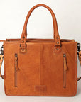 American Darling Briefcase Hand Tooled Saddle Blanket Genuine Leather women bag western handbag purse