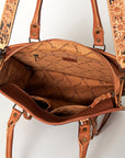 American Darling Briefcase Hand Tooled Saddle Blanket Genuine Leather women bag western handbag purse
