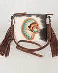 American Darling ADBG932 Crossbody Hair-On Genuine Leather Women Bag Western Handbag Purse
