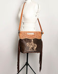 American Darling Clutch Hand Tooled Hair on Genuine Leather Western Women Bag Handbag Purse | Purses for Cute
