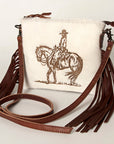 American Darling Small Crossbody Saddle Blanket Genuine Leather women bag western handbag purse