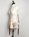 American Darling Small Crossbody Saddle Blanket Genuine Leather women bag western handbag purse