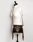 American Darling Small Crossbody Saddle Blanket Genuine Leather women bag western handbag purse