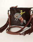 American Darling Small Crossbody Saddle Blanket Genuine Leather women bag western handbag purse