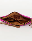American Darling Wristlet Hair on Genuine Leather Western Women Bag | Handbag Purse | Women Wristlet | Wristlet Wristlet | Travel Wristlet | Leather Wristlet | Clutch Wristlet