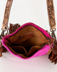 American Darling ADBGS192AR Messenger Hair-On Genuine Leather Women Bag Western Handbag Purse