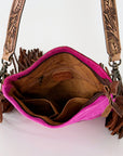 American Darling ADBGS192AS Messenger Hair-On Genuine Leather Women Bag Western Handbag Purse