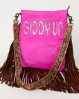 American Darling ADBGS192AS Messenger Hair-On Genuine Leather Women Bag Western Handbag Purse