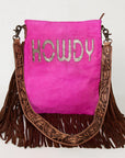American Darling ADBGS192AT Messenger Hair-On Genuine Leather Women Bag Western Handbag Purse