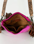 American Darling ADBGS192AU Messenger Hair-On Genuine Leather Women Bag Western Handbag Purse