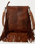 American Darling ADBGS192AV Messenger Hair-On Genuine Leather Women Bag Western Handbag Purse