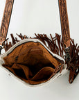 American Darling ADBGS192AW Messenger Hair-On Genuine Leather Women Bag Western Handbag Purse