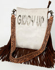 American Darling ADBGS192AW Messenger Hair-On Genuine Leather Women Bag Western Handbag Purse