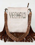 ADBGS192AX American Darling Hand Tooled Hair On Genuine Leather Women Bag Western Handbag Purse