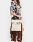 ADBGS192AX American Darling Hand Tooled Hair On Genuine Leather Women Bag Western Handbag Purse
