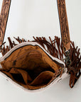 ADBGS192AX American Darling Hand Tooled Hair On Genuine Leather Women Bag Western Handbag Purse