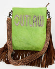 American Darling ADBGS192BC Messenger Hair-On Genuine Leather Women Bag Western Handbag Purse