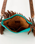 American Darling ADBGS192BD Messenger Hair-On Genuine Leather Women Bag Western Handbag Purse