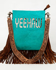 American Darling ADBGS192BG Messenger Hair-On Genuine Leather Women Bag Western Handbag Purse