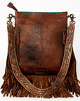 American Darling ADBGS192BG Messenger Hair-On Genuine Leather Women Bag Western Handbag Purse