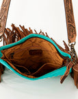 American Darling ADBGS192BG Messenger Hair-On Genuine Leather Women Bag Western Handbag Purse