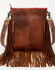 American Darling ADBGS192BH Messenger Hair-On Genuine Leather Women Bag Western Handbag Purse