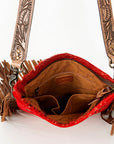 American Darling ADBGS192BH Messenger Hair-On Genuine Leather Women Bag Western Handbag Purse