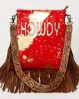 American Darling ADBGS192BI Messenger Hair-On Genuine Leather Women Bag Western Handbag Purse