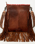 American Darling ADBGS192BI Messenger Hair-On Genuine Leather Women Bag Western Handbag Purse