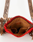 American Darling ADBGS192BI Messenger Hair-On Genuine Leather Women Bag Western Handbag Purse