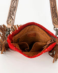 American Darling ADBGS192BK Messenger Hair-On Genuine Leather Women Bag Western Handbag Purse