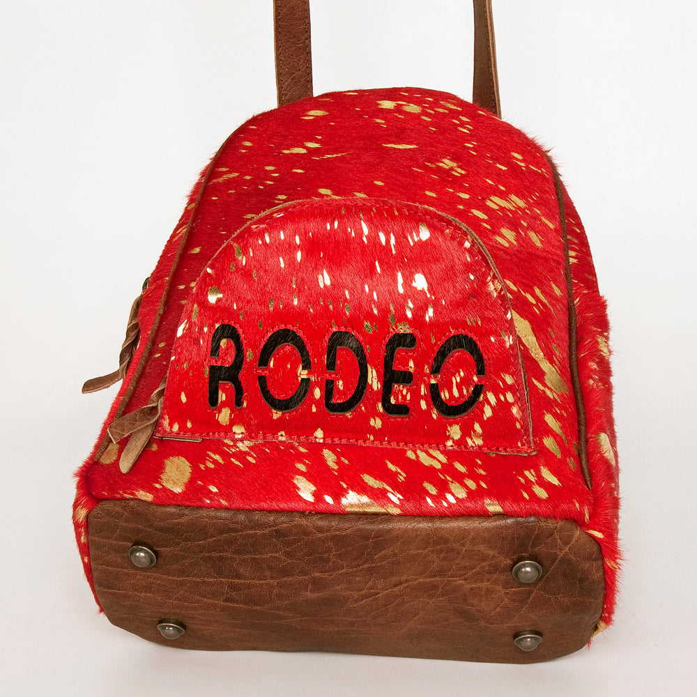 American Darling Hand Tooled Hair On Genuine Leather Women Bag Western Handbag Purse
