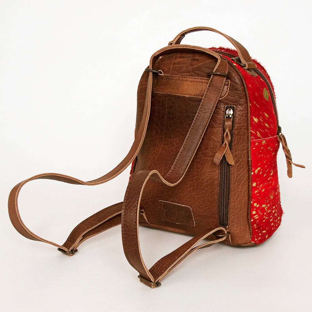 American Darling Hand Tooled Hair On Genuine Leather Women Bag Western Handbag Purse