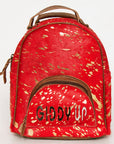 American Darling Hand Tooled Hair On Genuine Leather Women Bag Western Handbag Purse